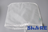 Nylon Monofilaments Mesh Filter Bags With Drawstring, Plastic Flange, Stainless Steel Ring Or Zinc Galvanized Steel Ring