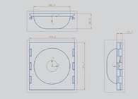 Square Cups Basket Pocket 114.7*109.2*36.5 Mm Suitable For Intermediate Proofer