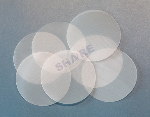 25, 47, 55, 90mm Nylon Mesh Screen Discs 5, 8, 10, 15, 20, 30, 100, 150, 160, 180, 200, 300, 600, 800, 900, 950 Um