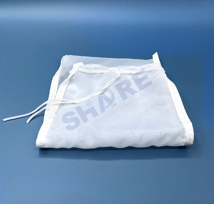 Stitched / Sewn Nmo Monofilament Nylon Mesh Filter Bags 25 Microns  Auto Industrial Spray Painting Filter Bags