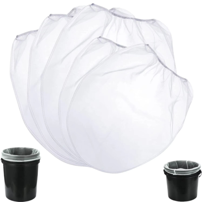Mesh Filter Bag For Hydroponic Paint 1 2 5 Gallon Bucket Elastic Opening Strainer Pocket